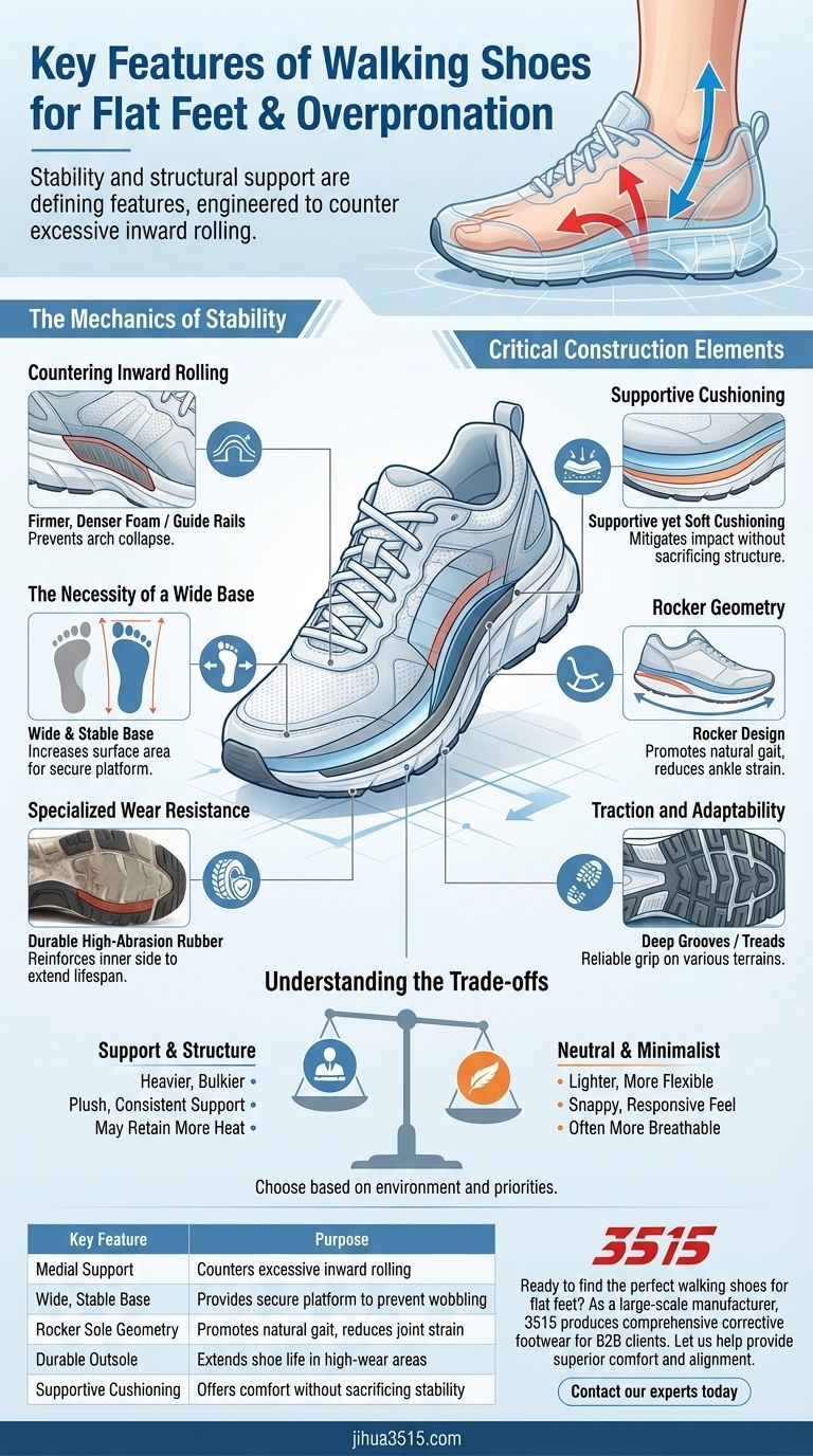 평발 및 과내전 보행 신발의 주요 특징은 무엇인가요? 올바른 지지력으로 통증 없는 보행을 달성하세요. 시각적 가이드