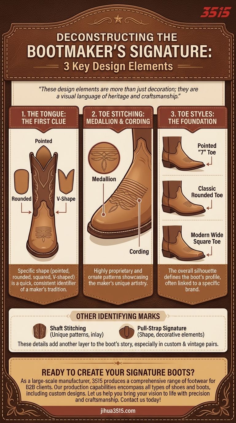 ¿Cuáles son los tres elementos de diseño principales que identifican a los fabricantes específicos de botas de vaquero? Descubre los secretos de las firmas de los fabricantes de botas Guía Visual