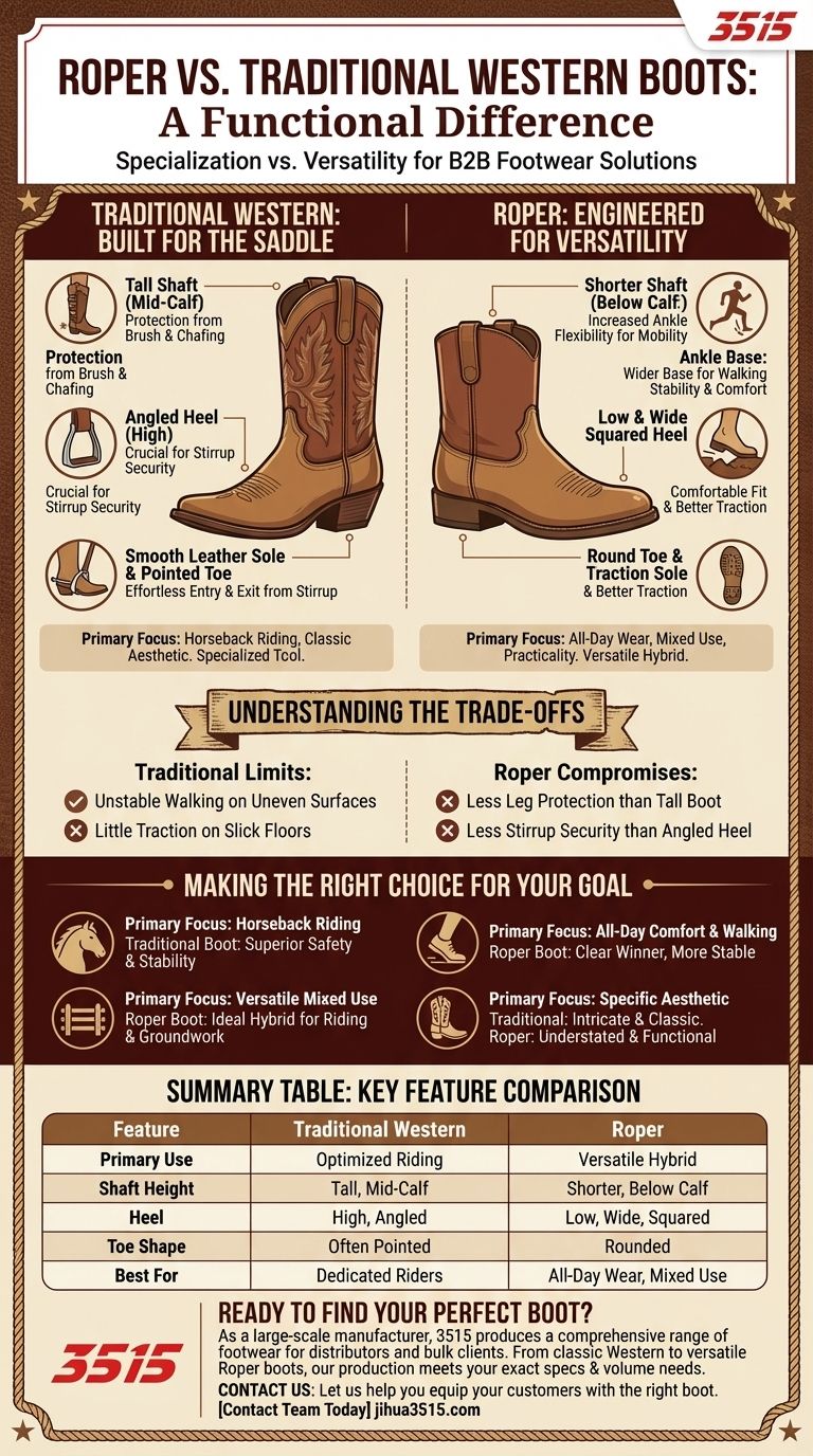 كيف تختلف أحذية روبر عن أحذية الغرب التقليدية؟ اكتشف المقاس المثالي لأسلوب حياتك دليل مرئي