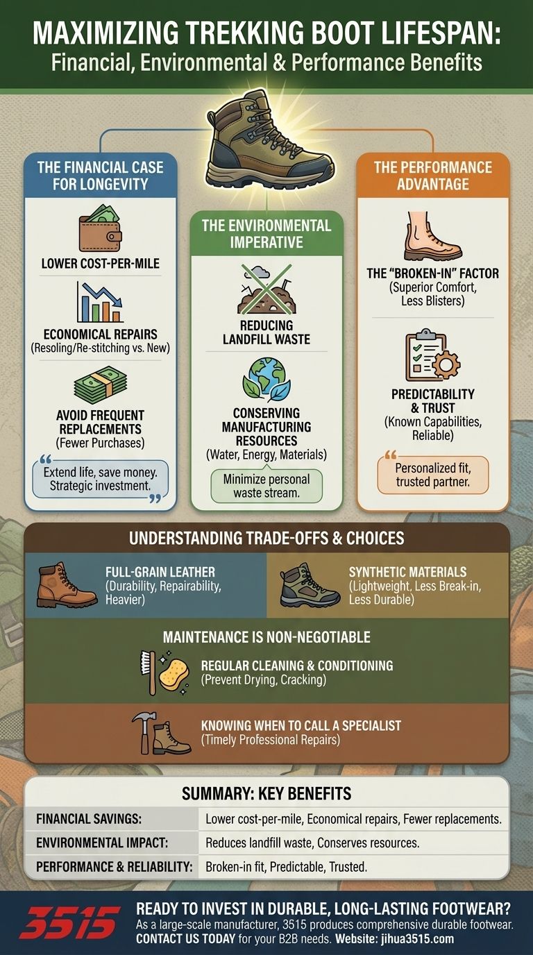 트레킹 부츠의 수명을 최대한 늘리면 어떤 이점이 있습니까? 비용 절감 및 환경 발자국 줄이기 시각적 가이드
