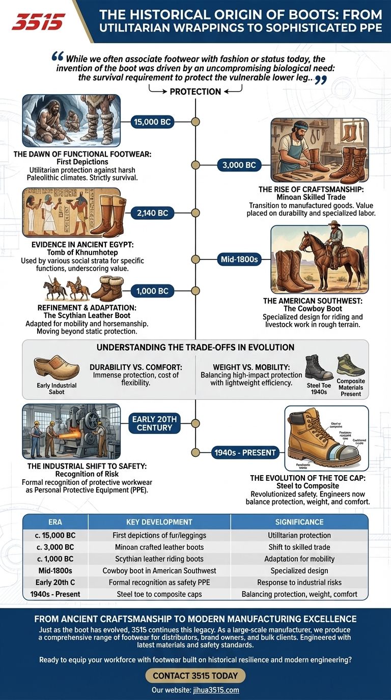 靴子的历史起源是什么？从古代防护到现代安全 图解指南