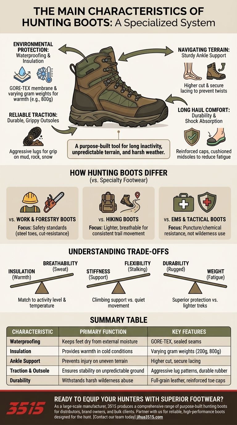 狩猎靴的主要特点是什么？专为特定用途设计的鞋靴指南 图解指南