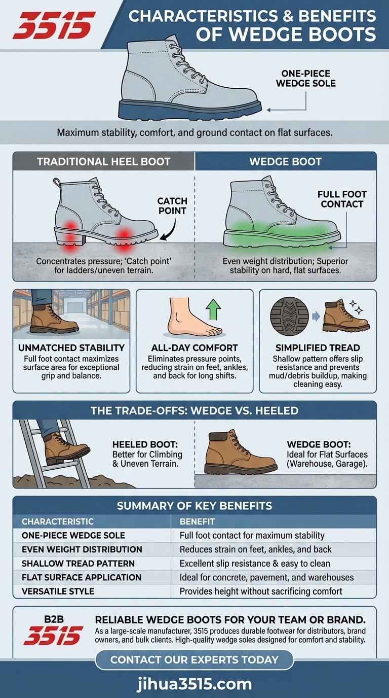 Quelles sont les caractéristiques des bottes compensées ? Stabilité et confort inégalés sur terrain plat Guide Visuel