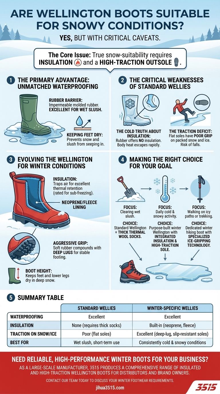 Are Wellington boots suitable for snowy conditions? Choose the Right Winter Wellies for Safety & Warmth Visual Guide