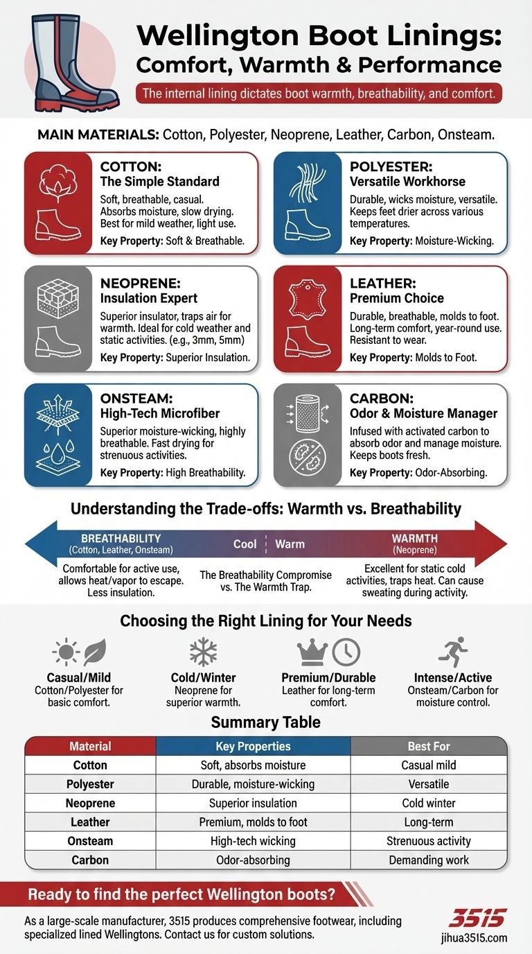 Quels sont les principaux types de doublures pour les bottes Wellington ? Choisissez la bonne doublure pour un confort ultime Guide Visuel