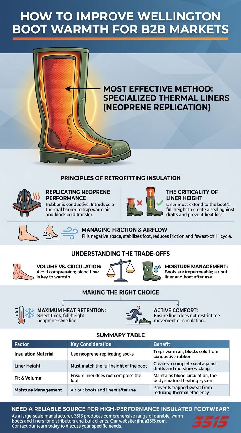 如何提高现有雨靴的保暖性？升级至专用保暖内衬 图解指南