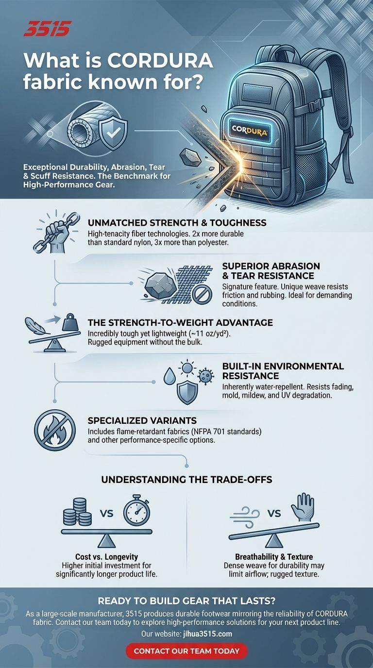 Per cosa è noto il tessuto CORDURA? Durata impareggiabile per la tua attrezzatura più resistente Guida Visiva