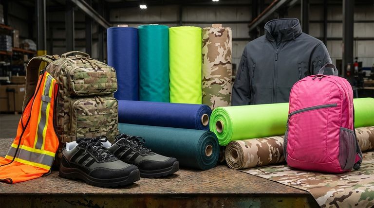 CORDURA 원단에는 어떤 색상과 프린트가 있나요? 뉴트럴 색상부터 네온, 택티컬 카모까지