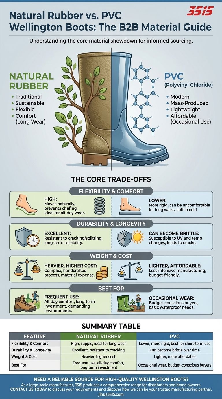 ¿Cuál es la importancia de comprender los materiales utilizados en las botas de agua? Elige la bota adecuada para tus necesidades Guía Visual