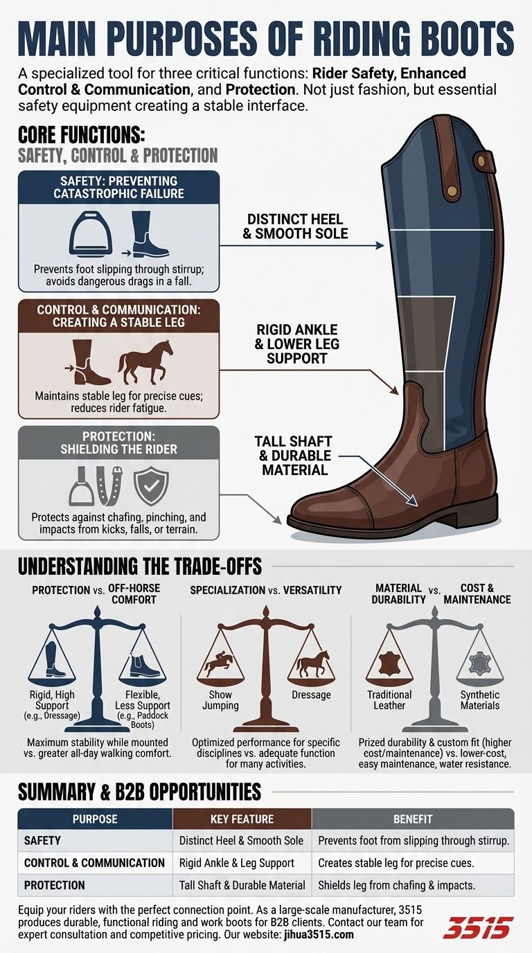Каковы основные цели использования ботинок для верховой езды? Обеспечение безопасности и превосходного контроля в седле Визуальное руководство