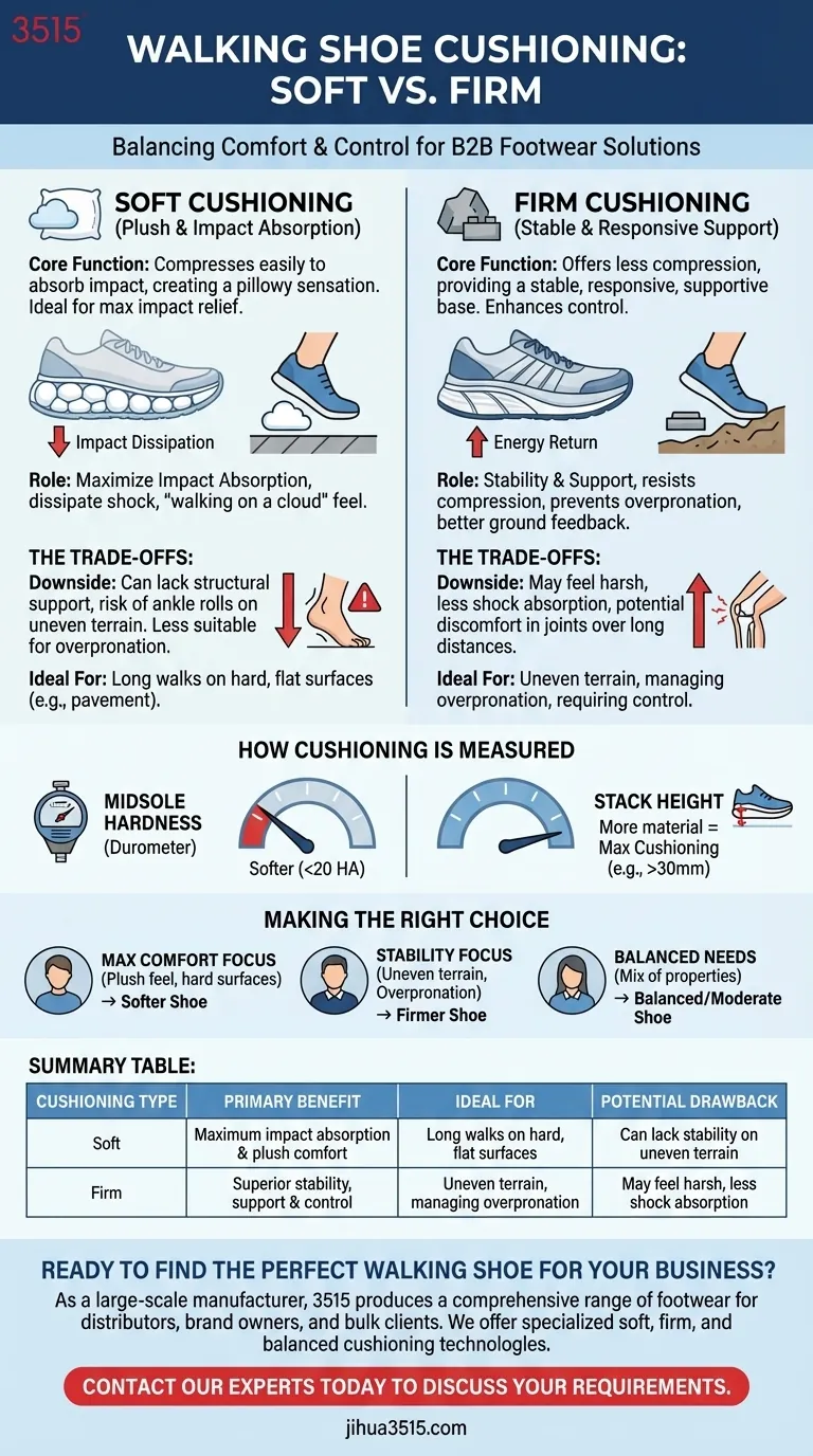 Quelle est la différence entre un amorti souple et un amorti ferme dans les chaussures de marche ? Trouvez votre ajustement parfait Guide Visuel