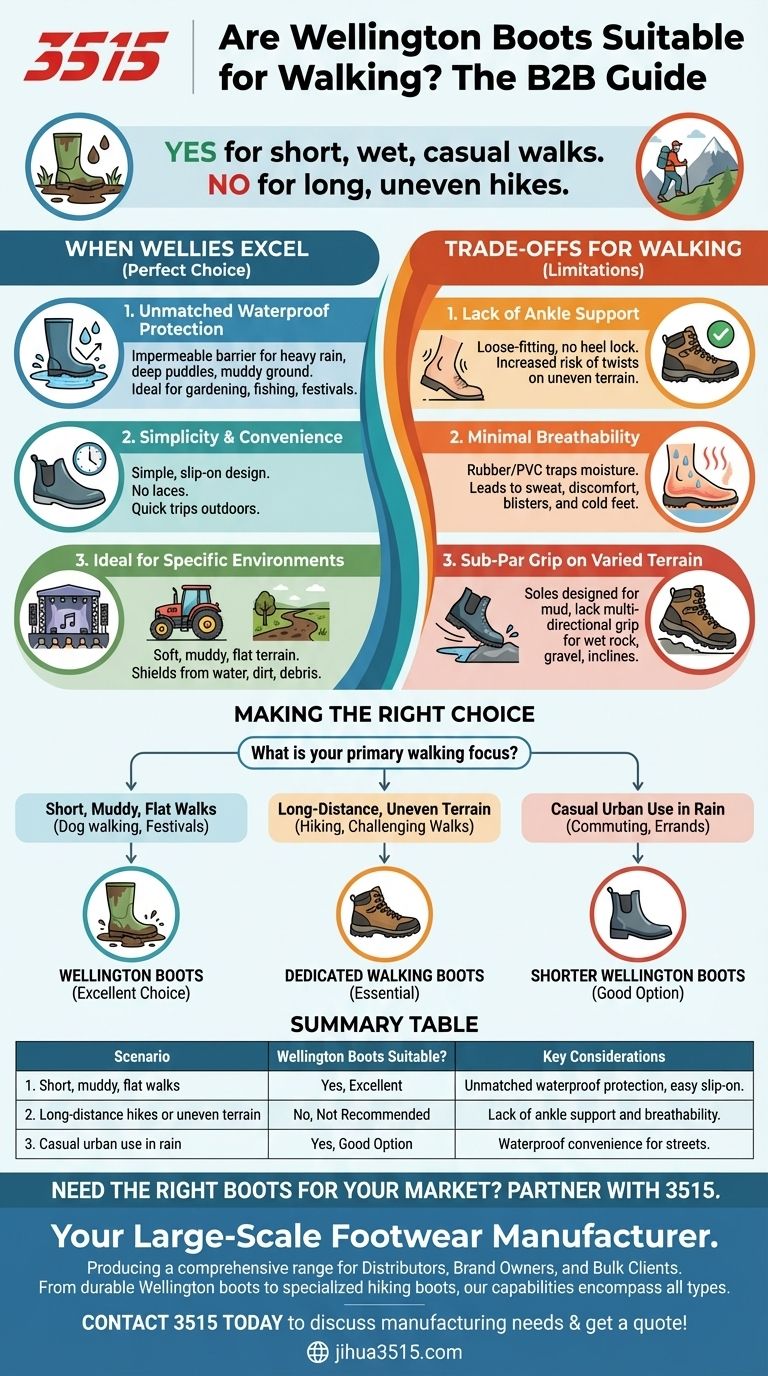 As galochas são adequadas para caminhar? Descubra os seus melhores usos e limitações Guia Visual