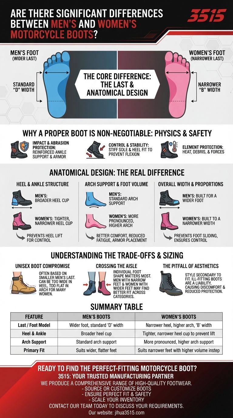 ¿Existen diferencias significativas entre las botas de moto para hombre y para mujer? Encuentra el ajuste perfecto para la seguridad Guía Visual