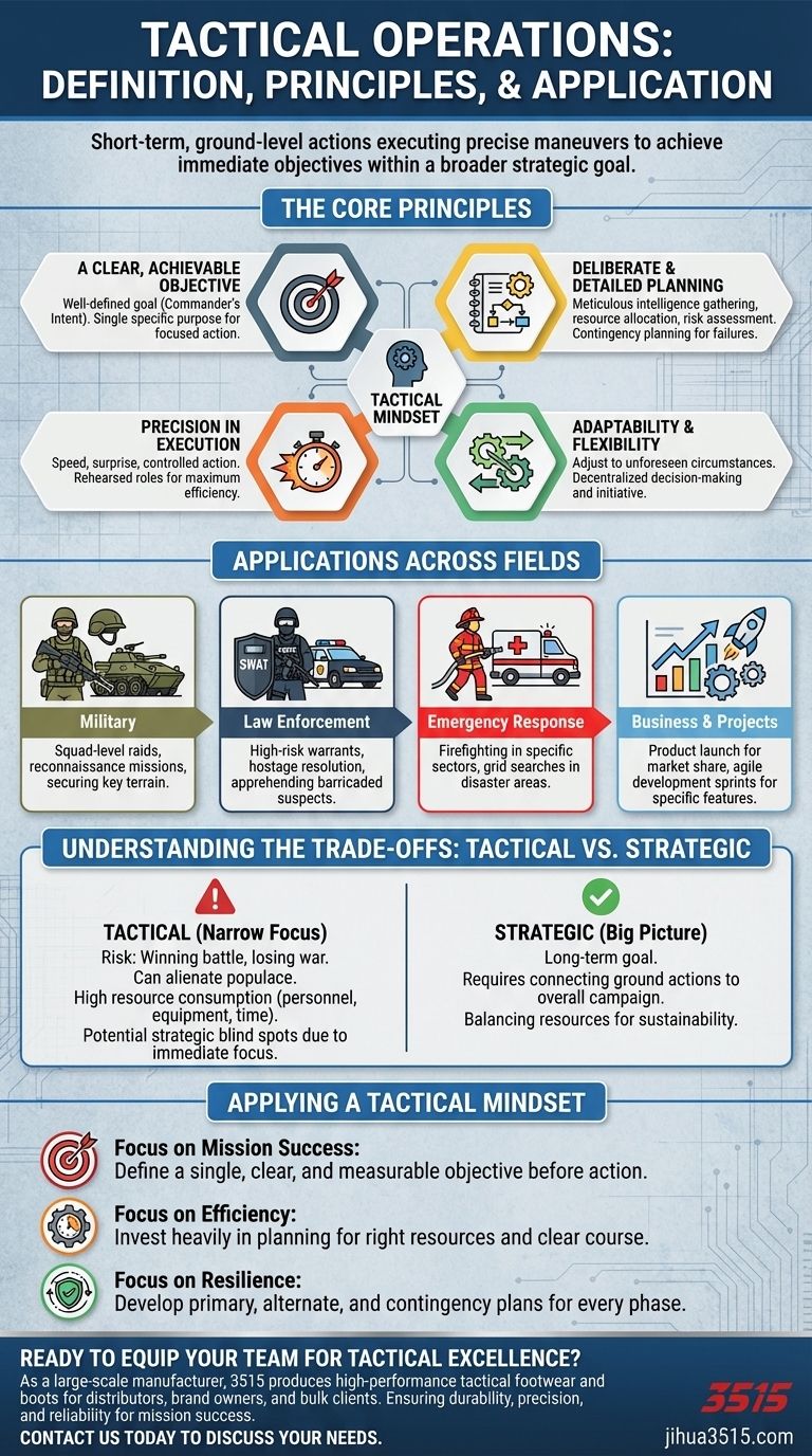 ¿Qué son las operaciones tácticas y qué abarcan? Domina los principios para el éxito de la misión Guía Visual