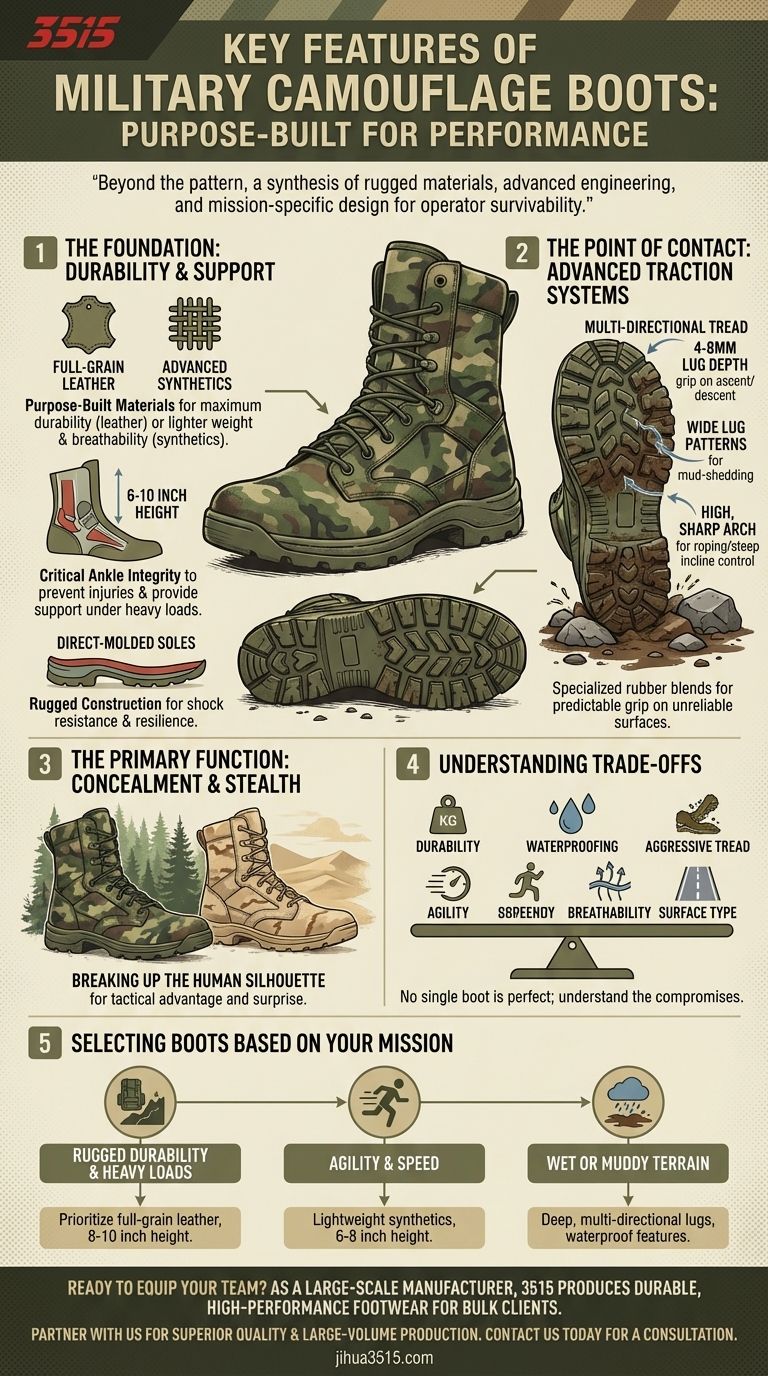 军用迷彩靴的关键特性是什么？揭秘战术性能背后的工程学 图解指南