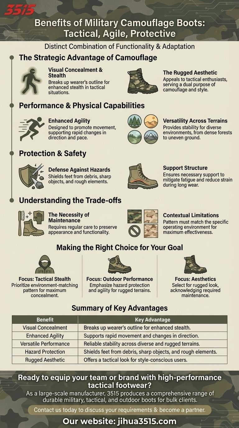 Was sind die Vorteile von militärischen Tarnstiefeln? Entfesseln Sie taktische Leistung & Haltbarkeit Visuelle Anleitung