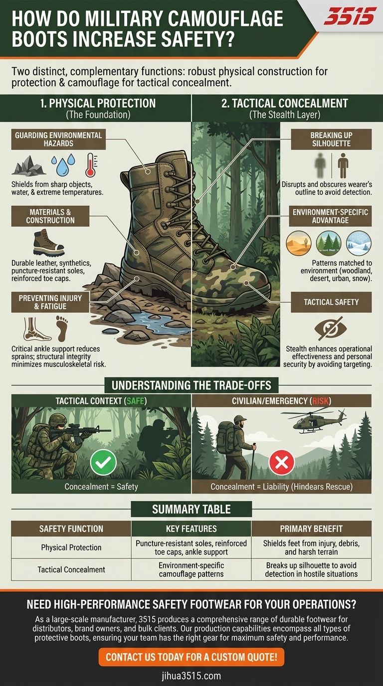 Comment les bottes militaires de camouflage augmentent-elles la sécurité ? Protection et furtivité pour les environnements extrêmes Guide Visuel