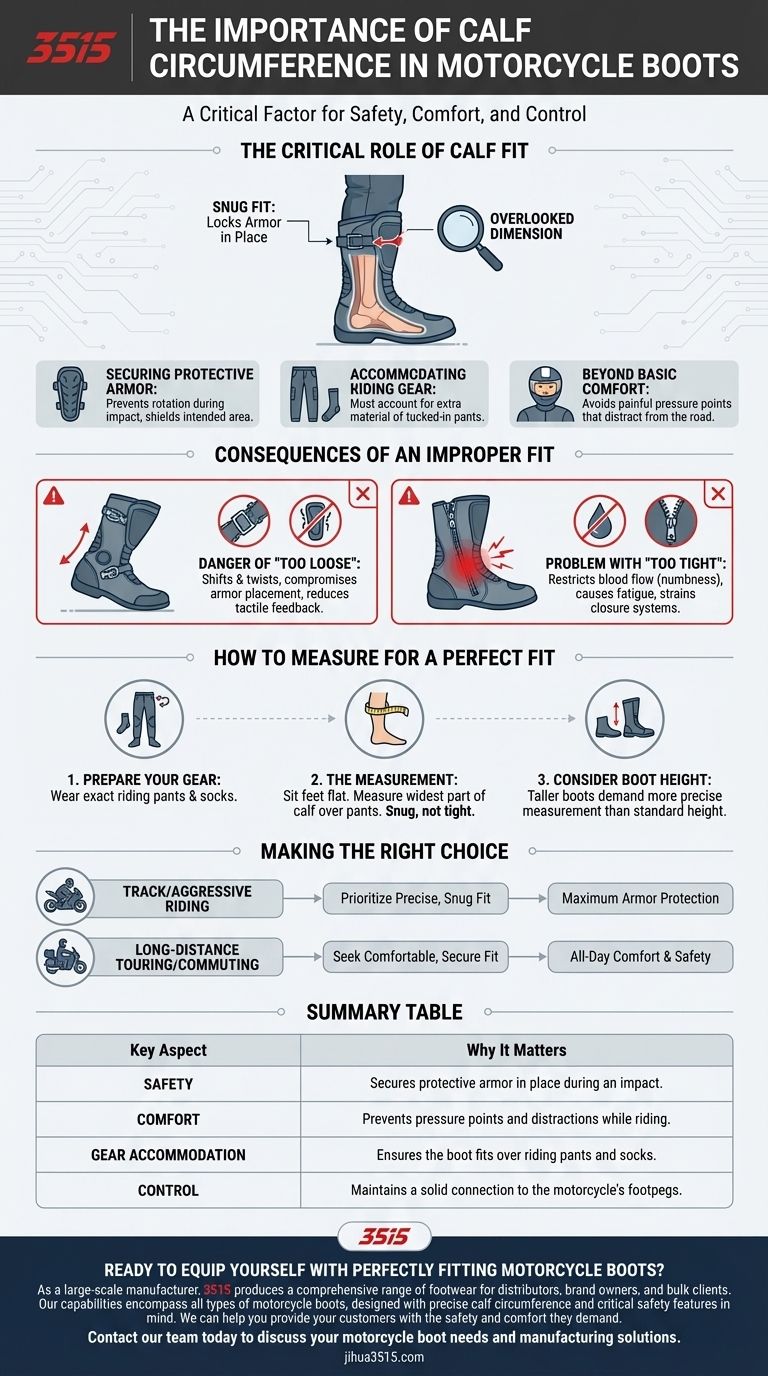 ¿Cuál es la importancia de la circunferencia de la pantorrilla en las botas de moto? Garantizando seguridad y comodidad en cada viaje Guía Visual