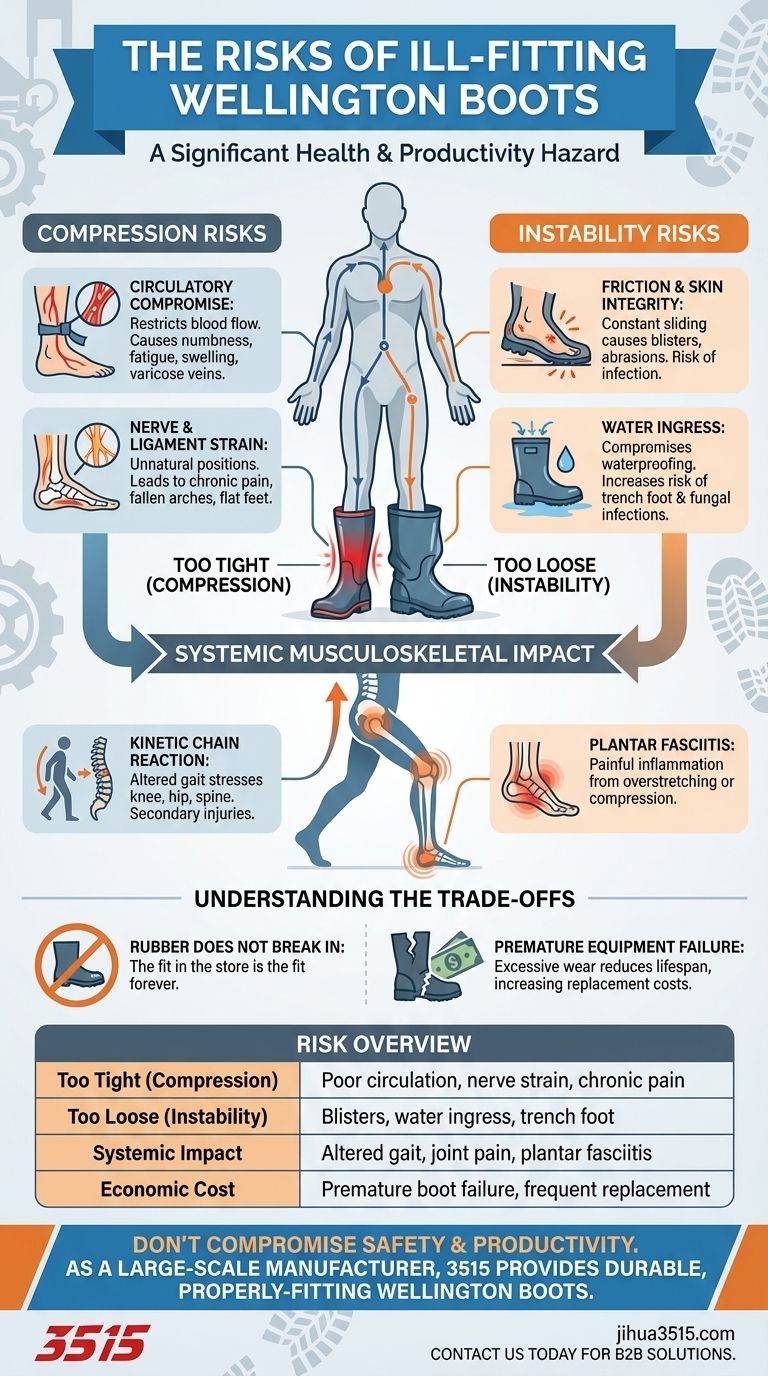 Welche Risiken birgt das Tragen schlecht sitzender Gummistiefel? Schützen Sie Ihre Gesundheit und Mobilität Visuelle Anleitung