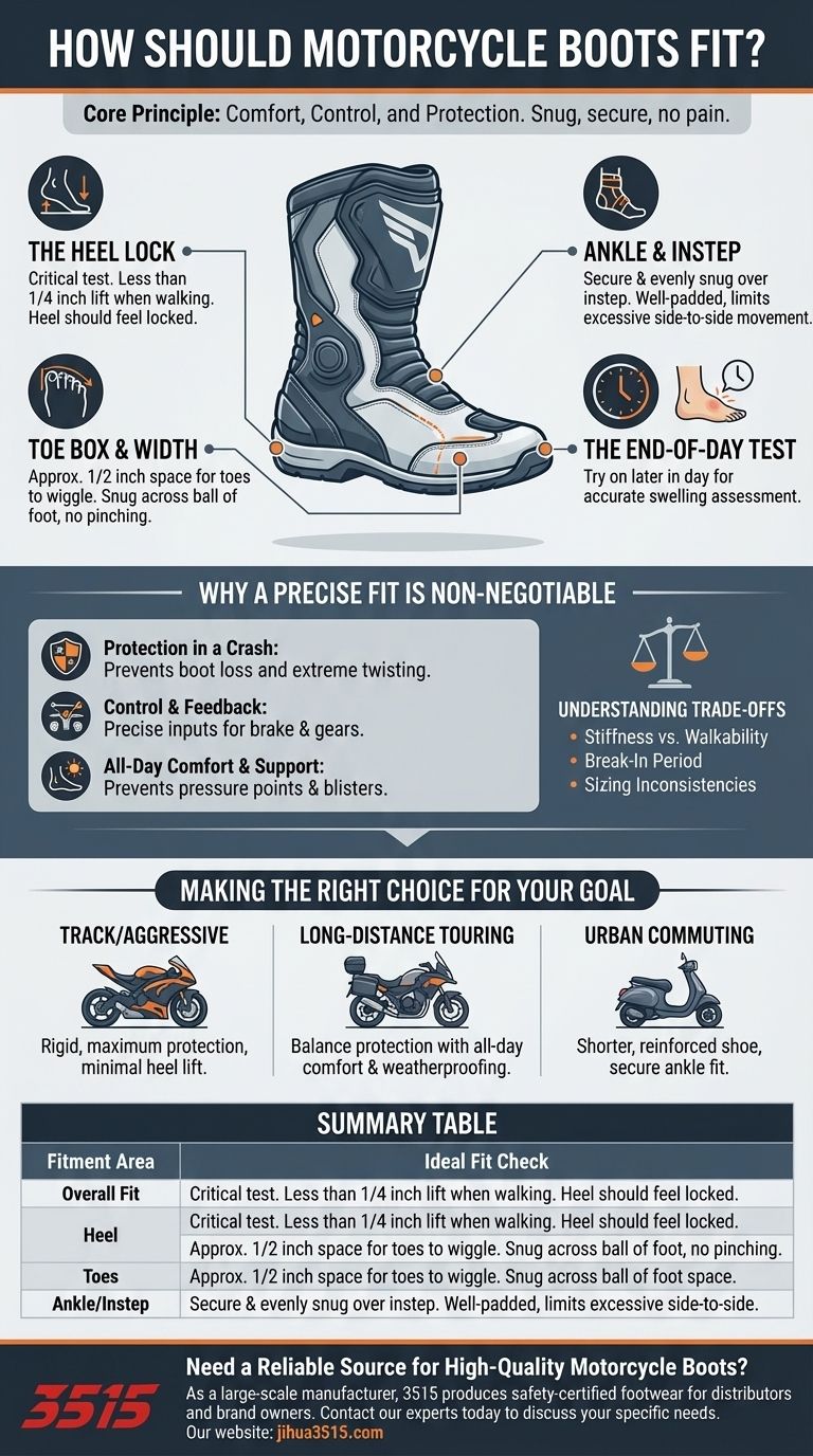 Comment les bottes de moto doivent-elles être ajustées ? Trouvez le parfait équilibre entre sécurité et confort Guide Visuel