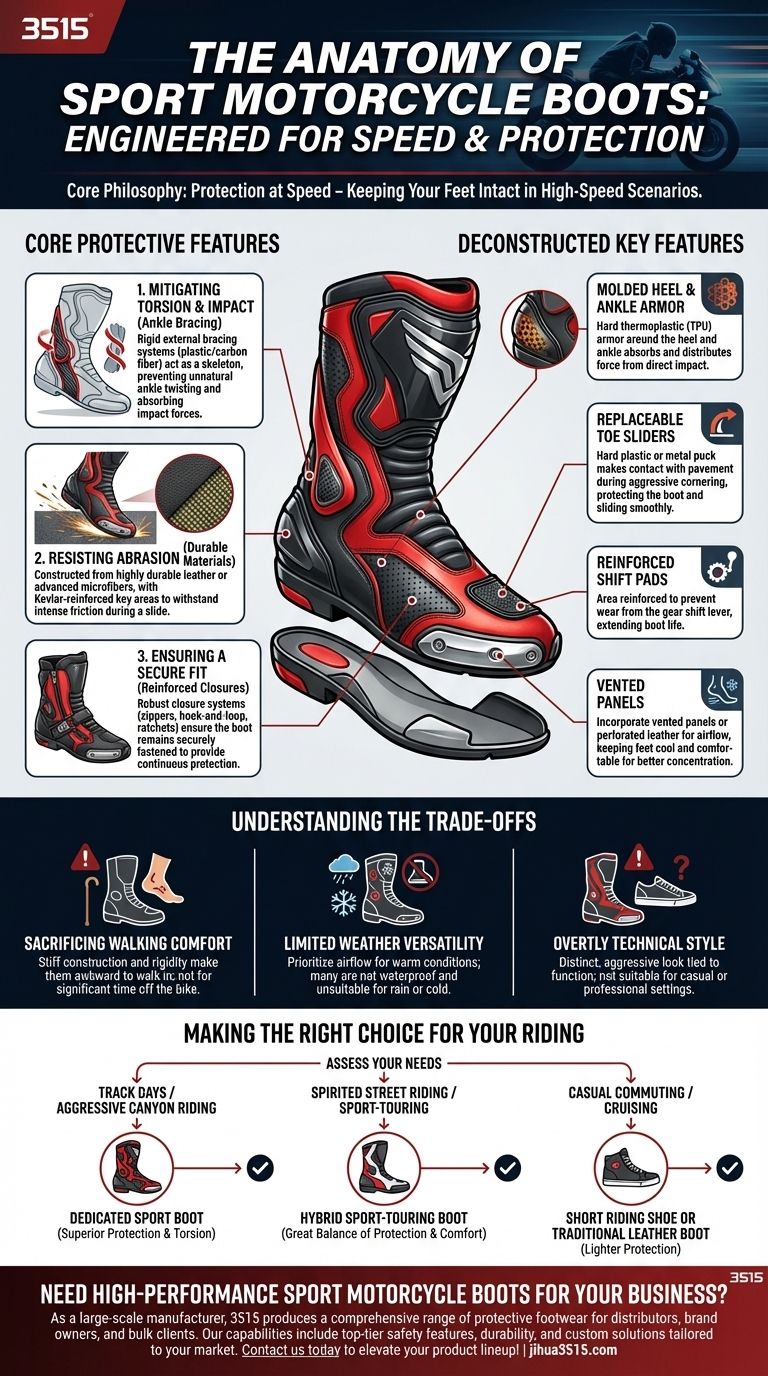 Cosa sono gli stivali da moto sportivi e le loro caratteristiche? Protezione essenziale per la guida ad alta velocità Guida Visiva