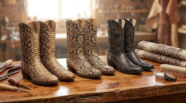 ¿Qué tipos de piel de serpiente se utilizan en las botas de cowboy y cuáles son sus propiedades? Elige la piel adecuada para tu estilo