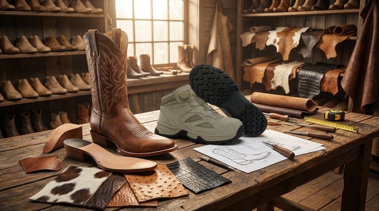 Quais são as principais seções de um guia de botas western? Seu guia completo de anatomia, materiais e ajuste