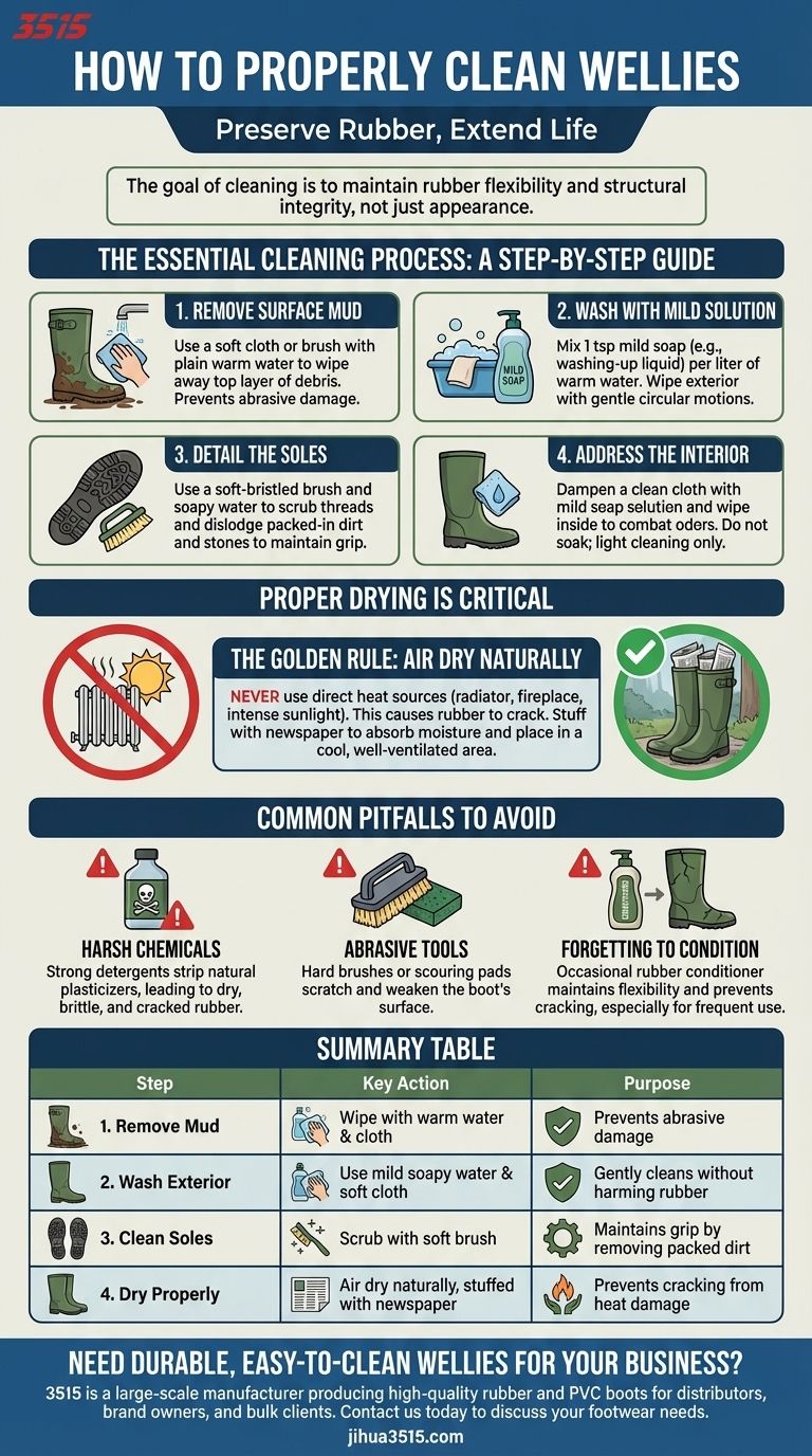 Quelle est la méthode appropriée pour nettoyer les bottes en caoutchouc ? Préservez vos bottes pendant des années Guide Visuel