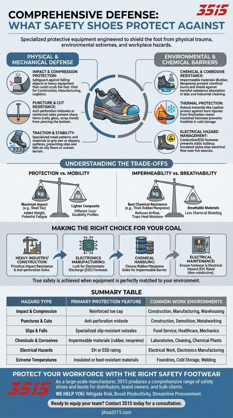 Wogegen sind Sicherheitsschuhe ausgelegt? Ein vollständiger Leitfaden zum Fußschutz am Arbeitsplatz Visuelle Anleitung
