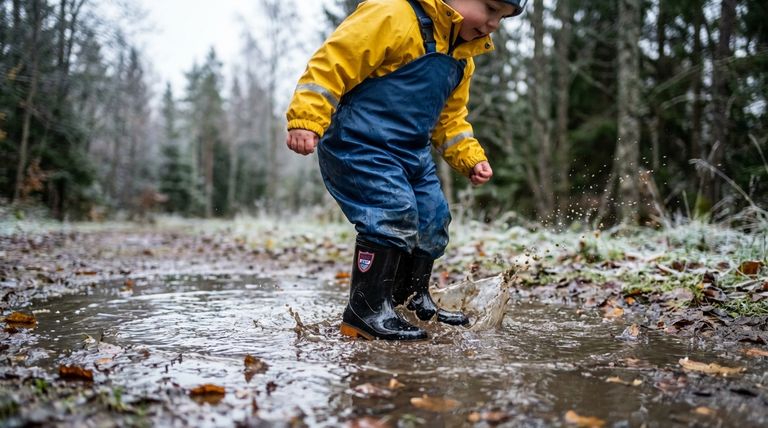 Why are wellies a good footwear choice for children in cold and wet weather? Ultimate Protection for Active Play