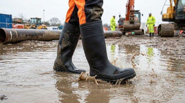 Comment la grande hauteur des bottes en PVC offre-t-elle une protection supplémentaire ? Couverture et stabilité améliorées pour le bas de votre jambe