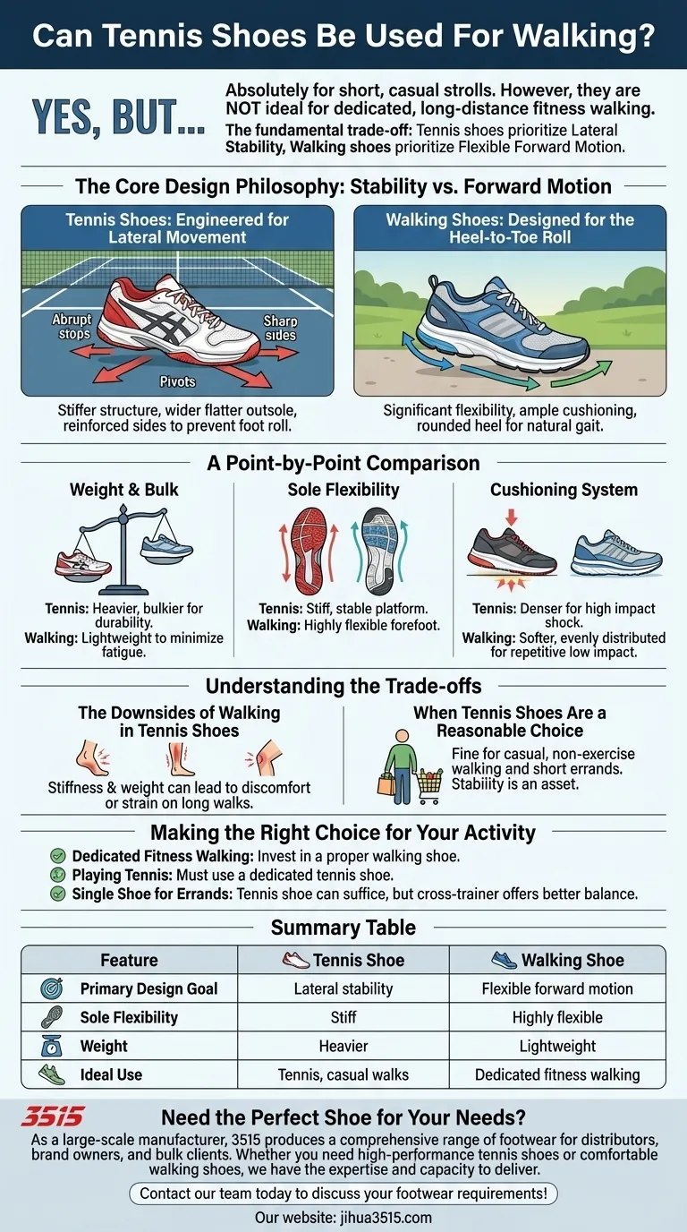 테니스화는 걷기에 사용할 수 있나요? 활동에 맞는 신발 이해하기 시각적 가이드