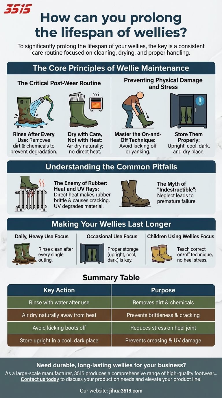 How can you prolong the lifespan of wellies? Essential Care Tips for Durable Footwear Visual Guide