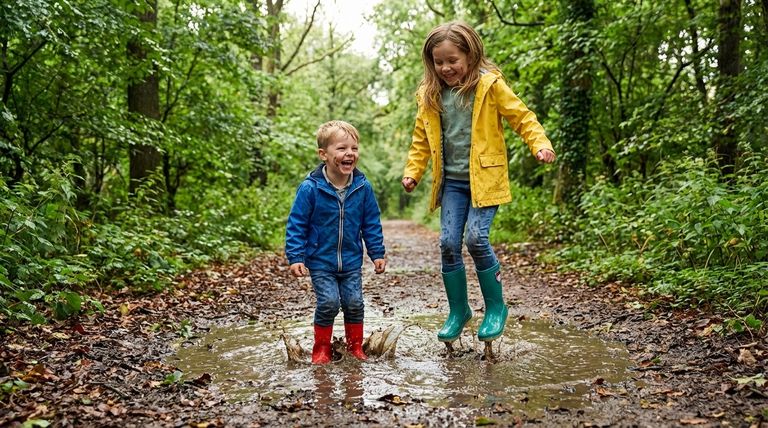 孩子们穿雨靴可以享受哪些户外活动？尽情享受全天候的乐趣！