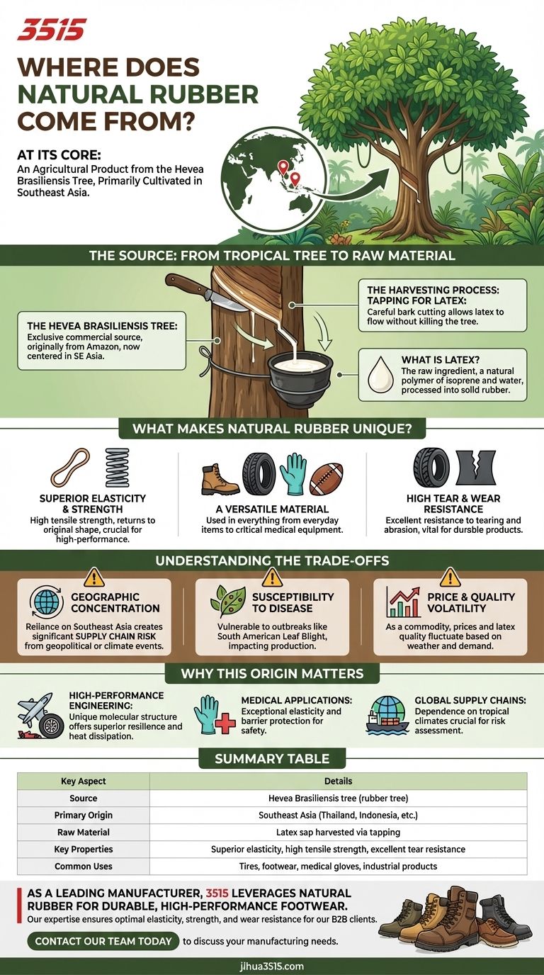 Where does natural rubber come from? Sourcing the Essential Material for High-Performance Footwear Visual Guide