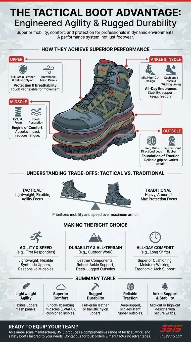 ما هي مزايا الأحذية التكتيكية؟ رشاقة ومتانة لا مثيل لهما للمحترفين دليل مرئي