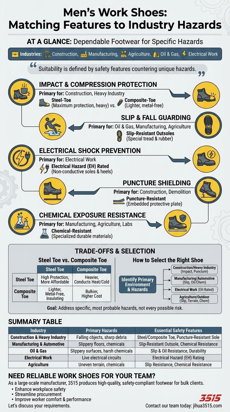 Für welche Branchen eignen sich Arbeitsschuhe für Herren? Finden Sie den richtigen Sicherheitsschuh für Ihren Job Visuelle Anleitung