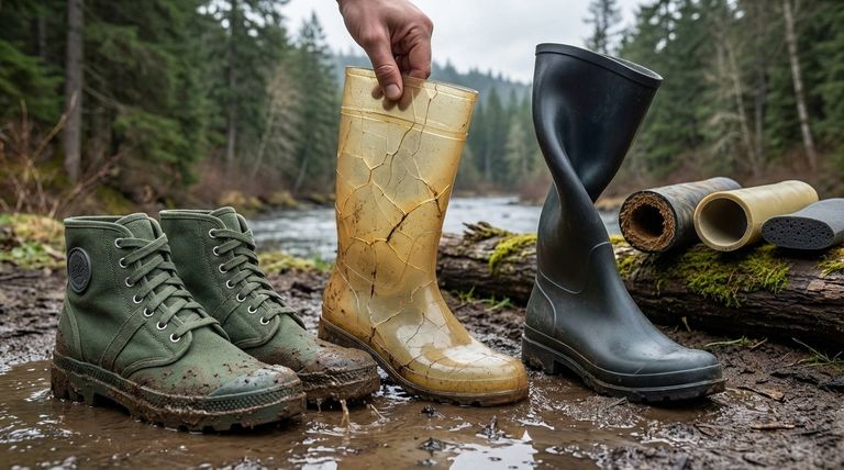 Почему важно проверять состав материала резиновых сапог? Выберите правильные сапоги для долговечности и комфорта