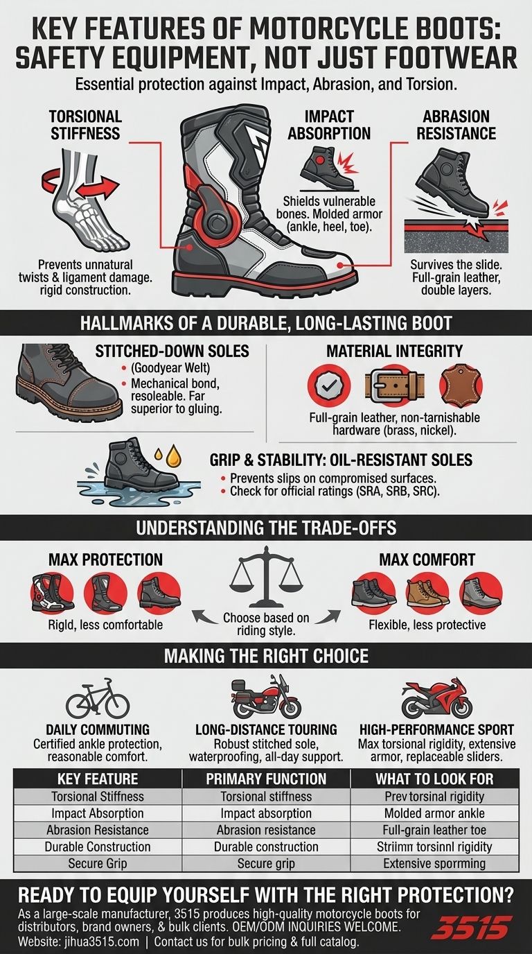 Quelles sont les caractéristiques clés que toutes les bottes de moto devraient avoir ? Sécurité essentielle pour chaque motard Guide Visuel