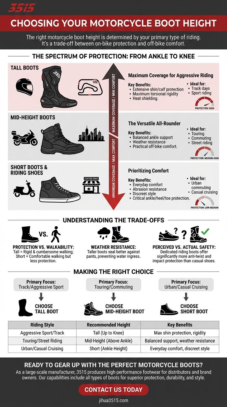 Was sollte bei der Wahl der Höhe von Motorradstiefeln beachtet werden? Passen Sie Ihren Fahrstil für optimale Sicherheit an Visuelle Anleitung