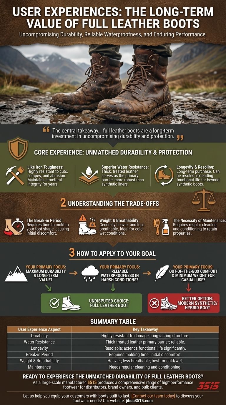 Quali sono le esperienze degli utenti con gli scarponi interamente in pelle? Durata impareggiabile e valore a lungo termine Guida Visiva