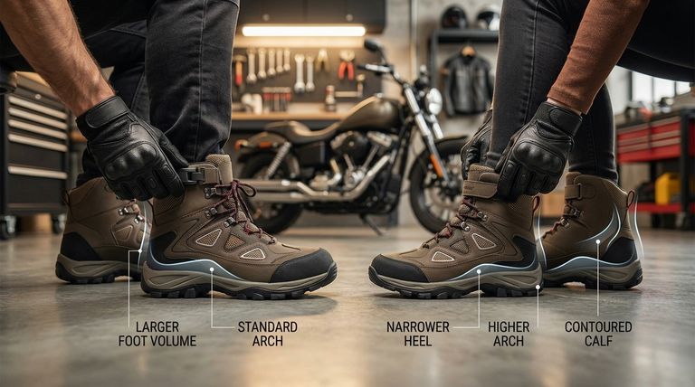 Quelles sont les différences entre les bottes de moto pour hommes et pour femmes ? Obtenez un ajustement parfait pour la sécurité et le contrôle