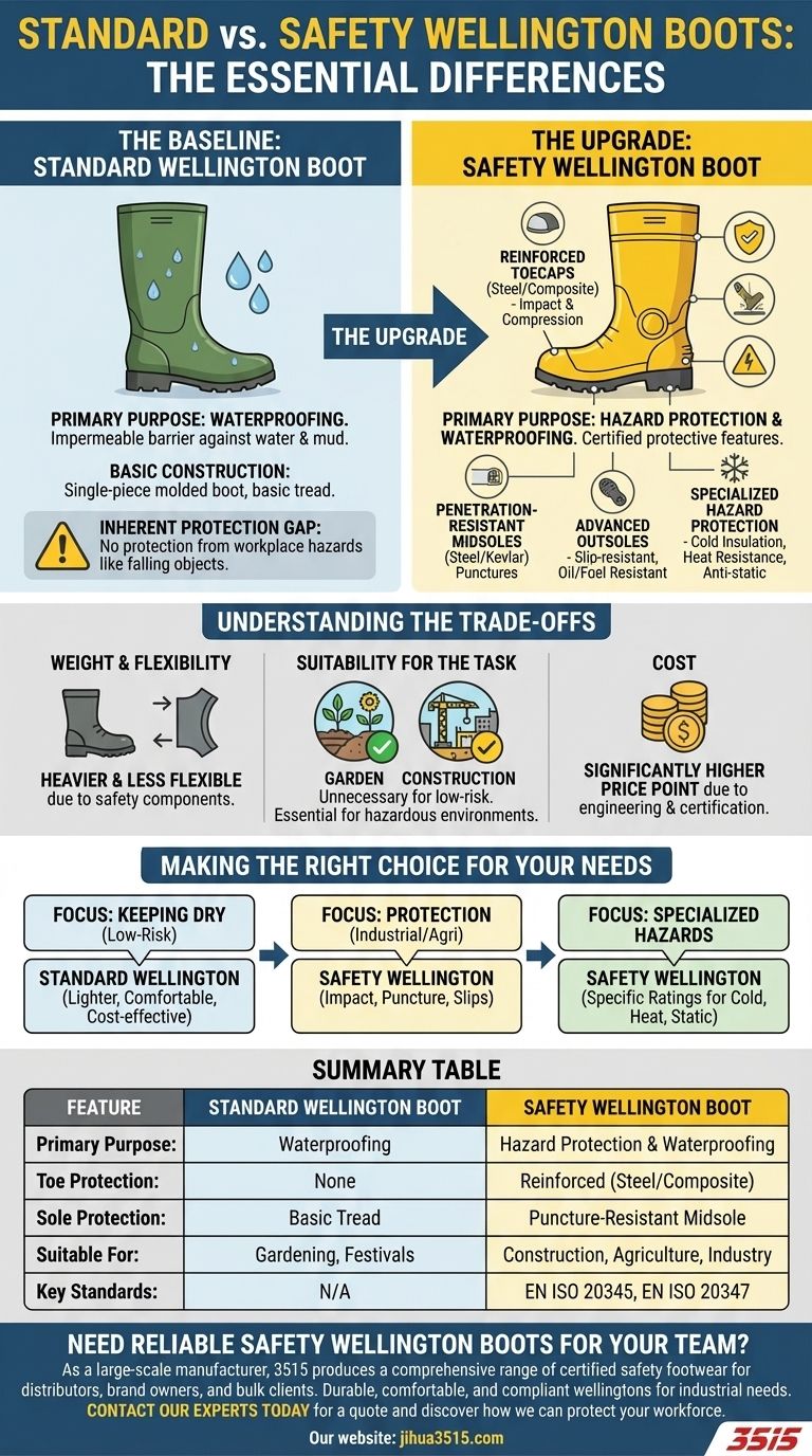 안전 장화는 일반 장화와 어떻게 다릅니까? 산업용 신발 보호 가이드 시각적 가이드