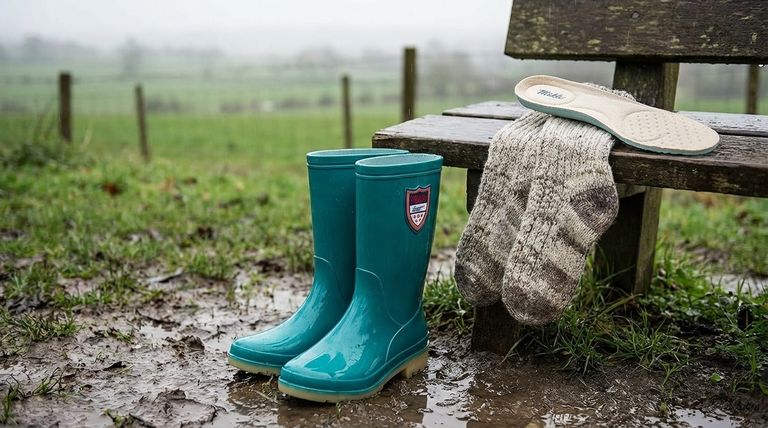 ¿Qué debo hacer si estoy entre dos tallas de botas de agua Wellington? Elige la talla más grande para mayor comodidad y versatilidad
