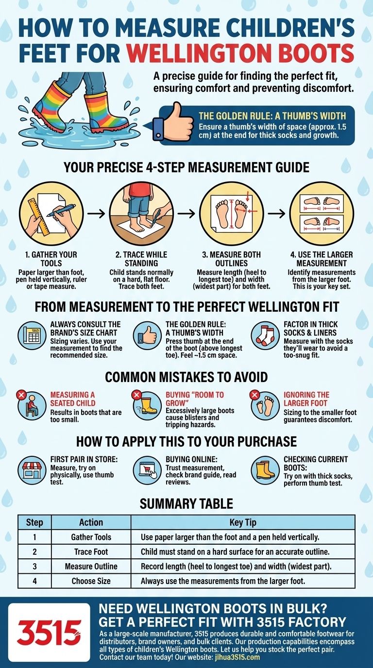 Comment mesurer les pieds des enfants pour des bottes de pluie ? Obtenez la taille parfaite à chaque fois Guide Visuel