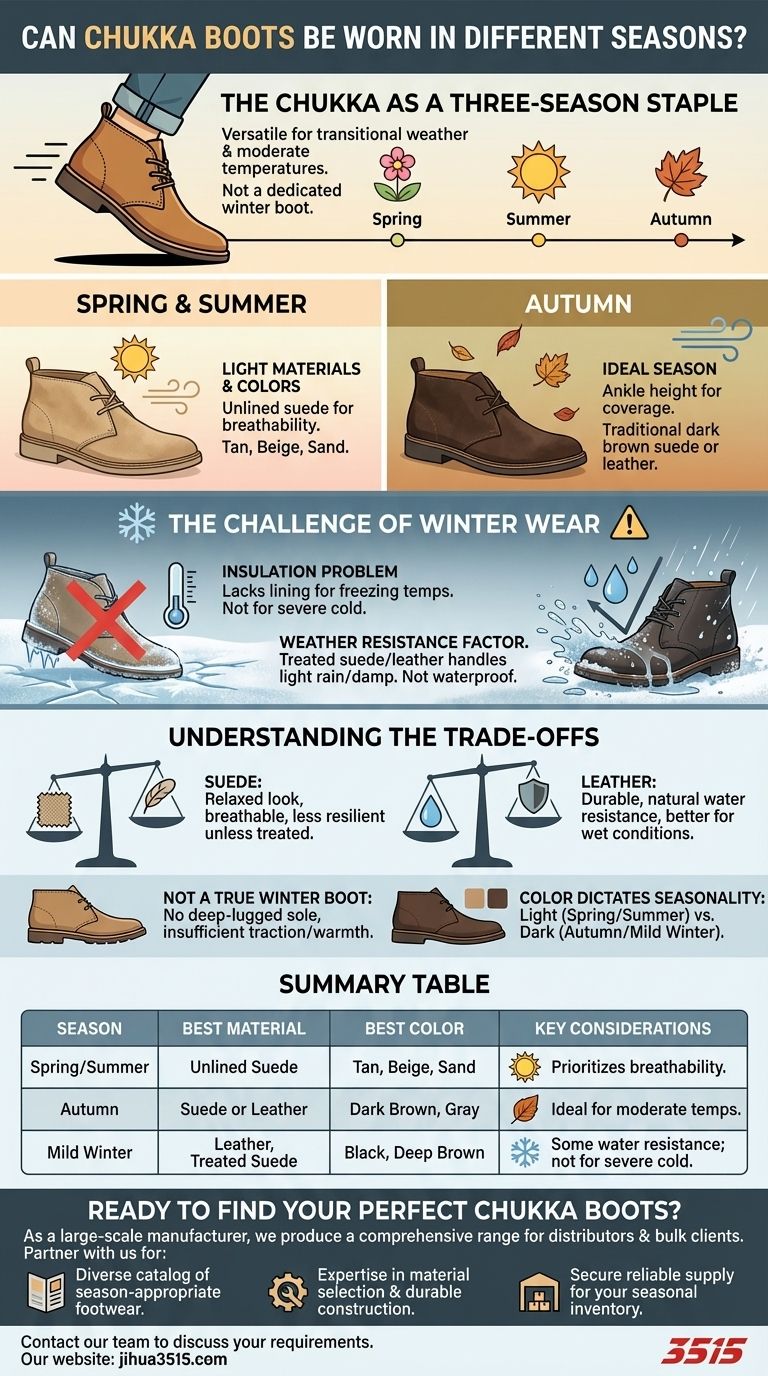 ¿Se pueden usar las botas Chukka en diferentes estaciones? Tu guía para un estilo durante todo el año Guía Visual