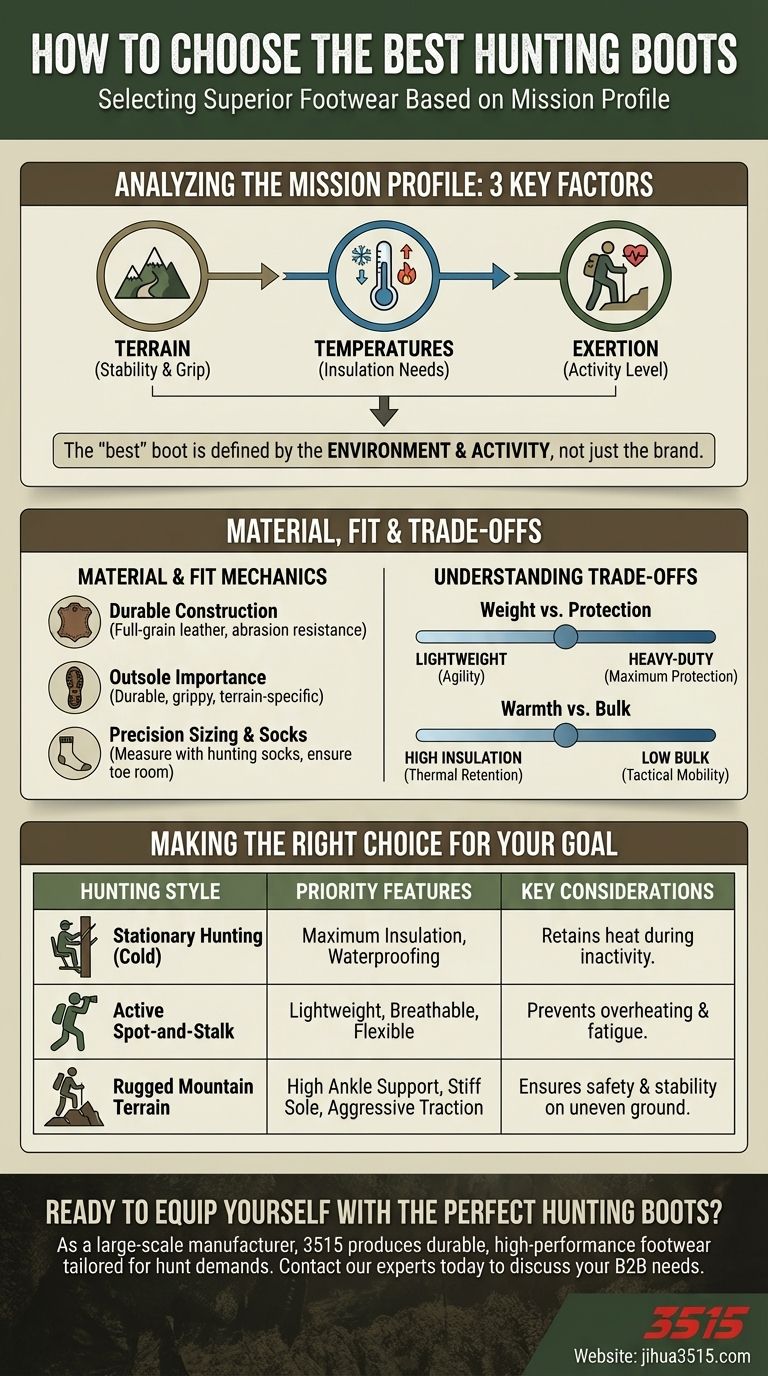 狩猟用ブーツを最適なものにするにはどうすればよいですか？狩りに最適な一足を見つけましょう ビジュアルガイド