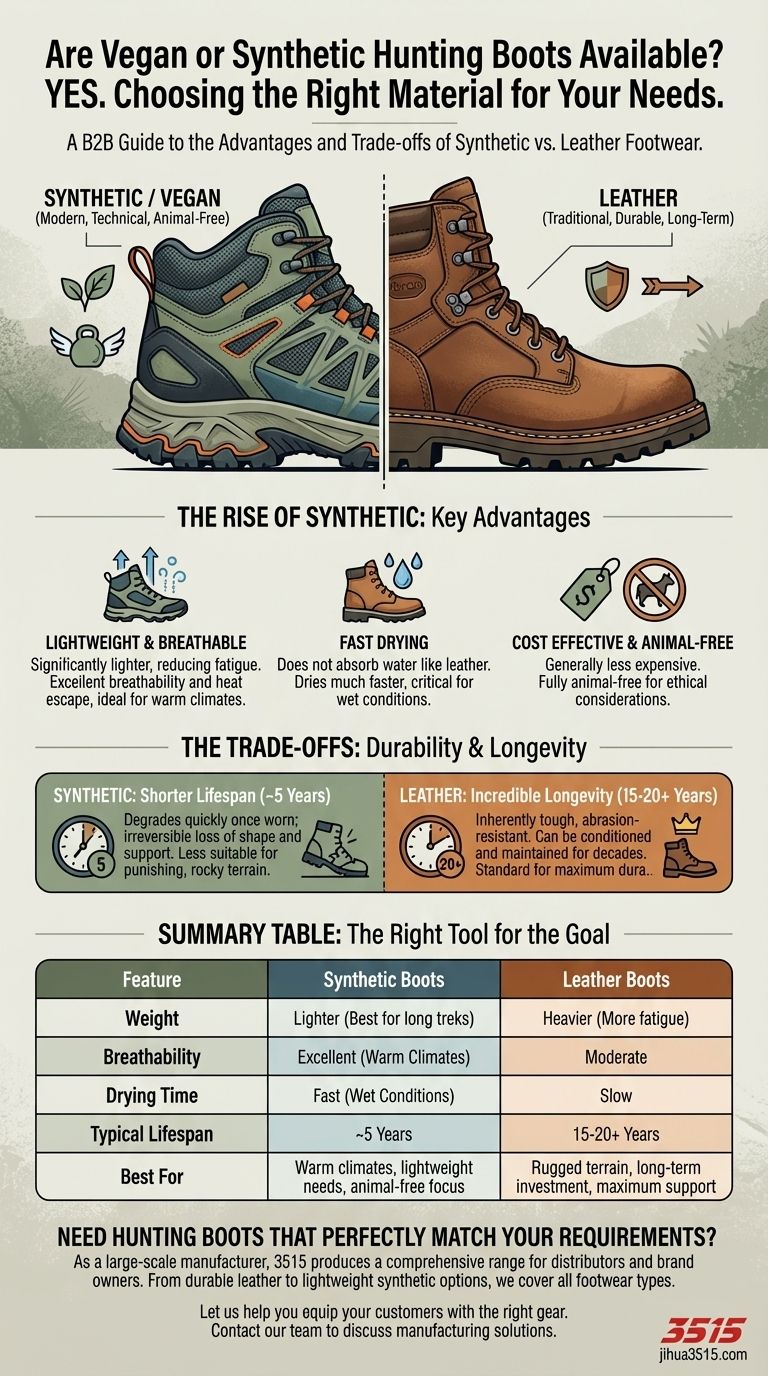 ビーガンまたは合成ハンティングブーツはありますか？耐久性とパフォーマンスの比較 ビジュアルガイド