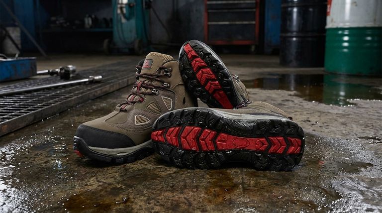 ما هي خيارات النعل المتوفرة للأحذية الواقية المقاومة للزيوت؟ اختر المادة المناسبة لقطاعك