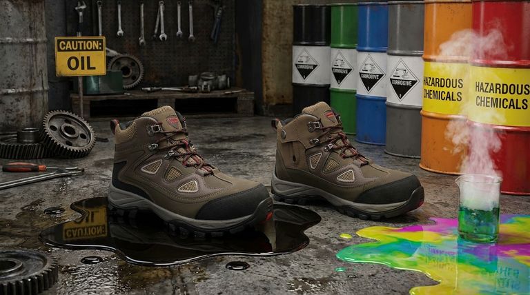 ¿Las botas de seguridad resistentes al aceite también son resistentes a los productos químicos? Comprendiendo la diferencia crítica